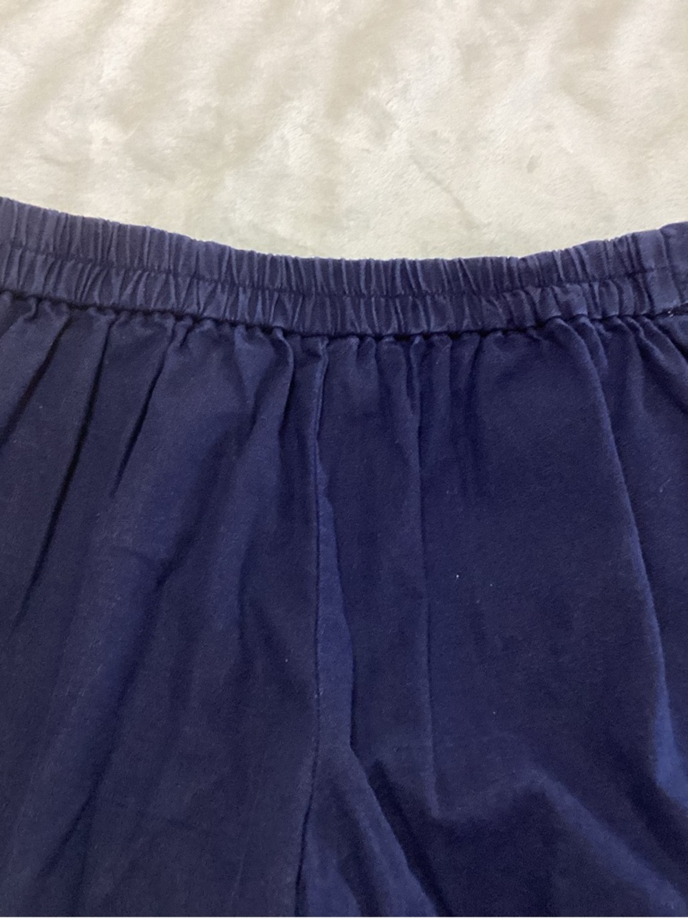 J. Crew Factory Linen Blend Casual Tie Belt Shorts Navy Size 2 Summer Vacation - Picture 4 of 8
